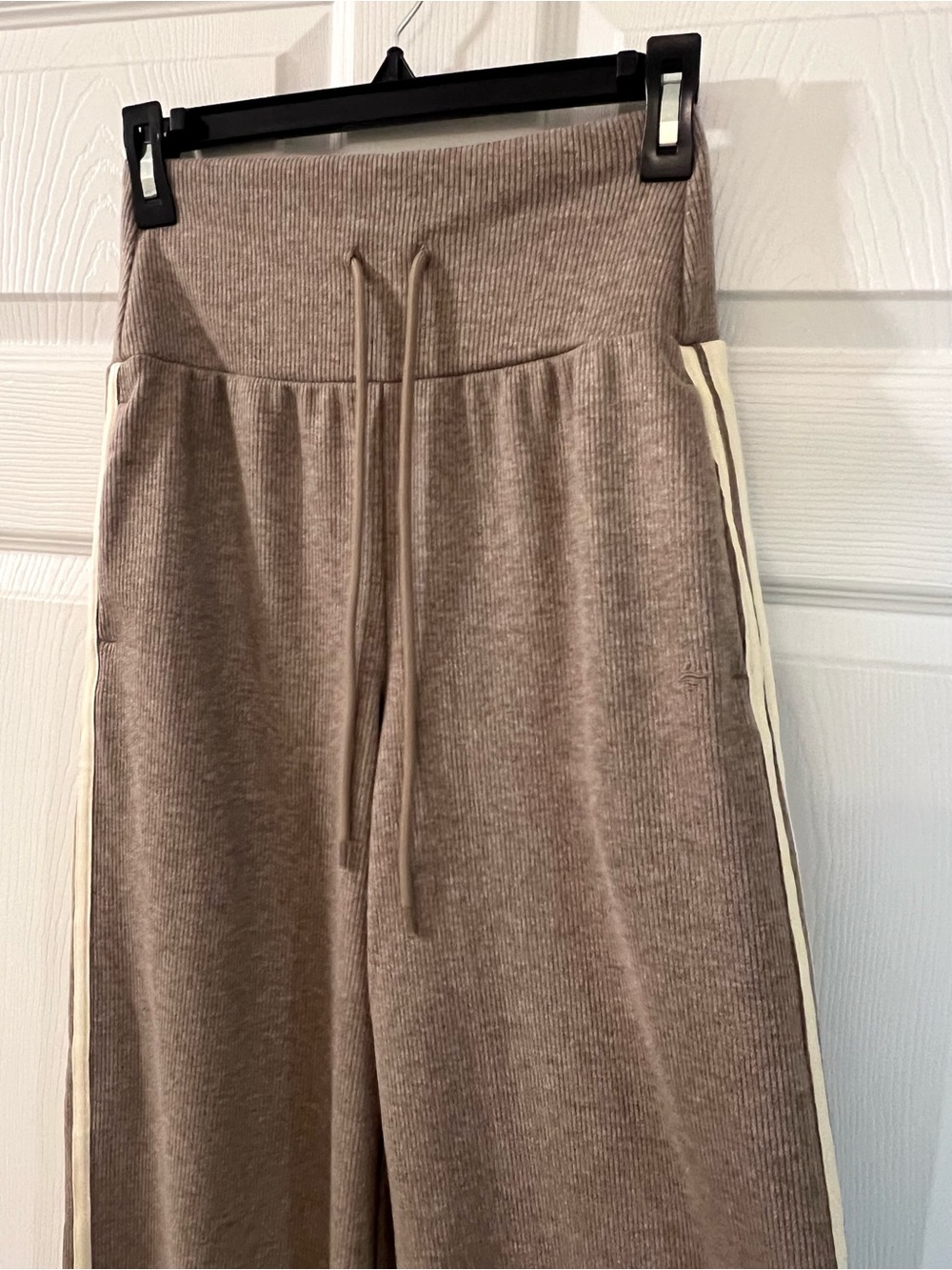 Halara Ribbed High-Waisted Wide-Leg Drawstring Pants NWOT - Picture 10 of 11